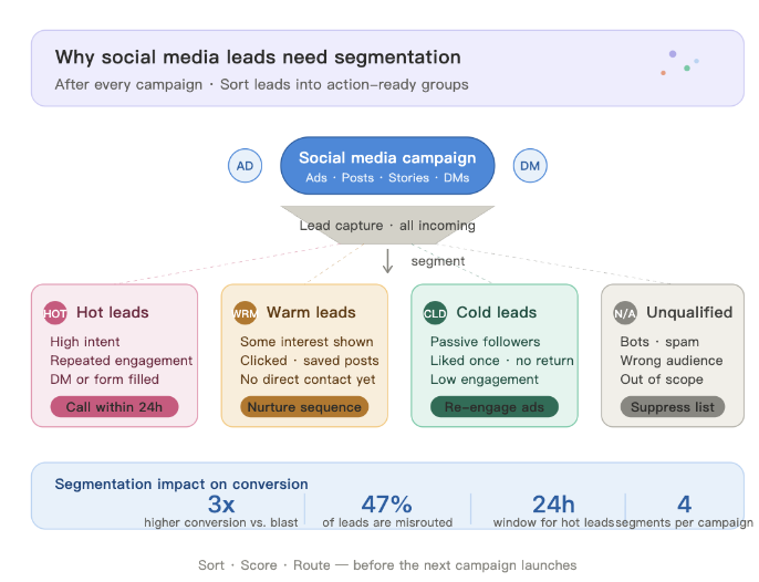 Why Social Media Leads Need Segmentation After Every Campaign