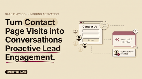 Turn Contact Page Visits into Conversations with Proactive Lead Engagement